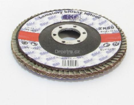 Brusný kotouč lamelový pr.115mm x 22mm P60