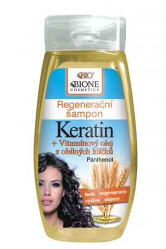 Bione Cosmetics BIO Keratin regenerační šampon 260 ml