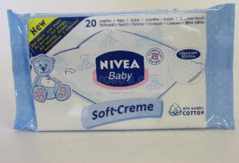 Nivea Baby ubrousky soft & cream 20 ks 