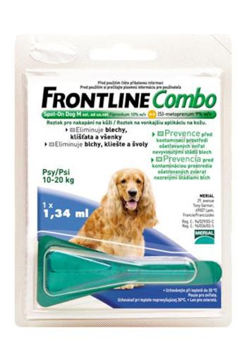 Frontline Combo pes 10-20kg antiparazitní 1.34ml