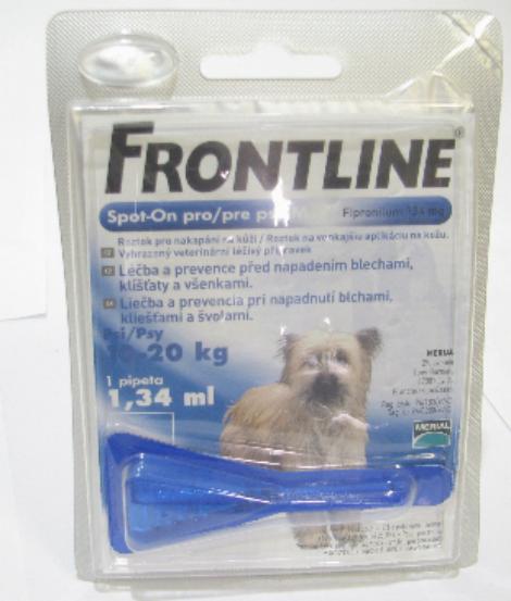 Frontline Spot-On pes M 10-20kg antiparazitní 1.34ml