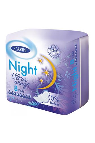 Carin Night Ultra wings  dámské vložky 8 ks