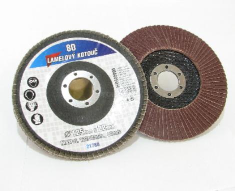 Brusný kotouč lamelový pr.125mm x 22mm P80