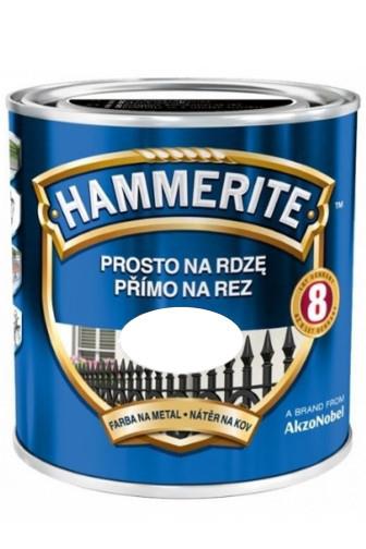 Hammerite přímo na rez hladká černá 2,5 l