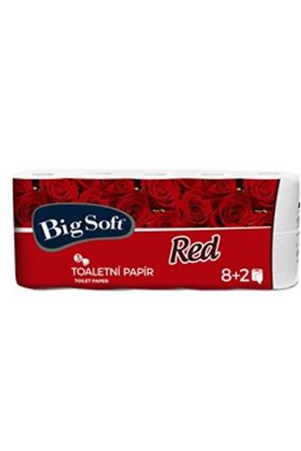 Big Soft Red 3 vrstvý toaletní papír 8+2 ks