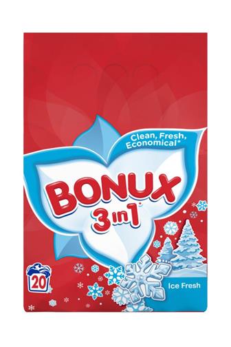 Bonux 3v1 Ice Fresh prací prášek 20 dávek 1,5 kg
