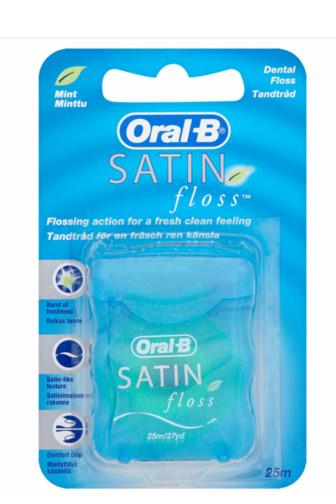 Oral-B Satin Floss Mint zubní nit 25m