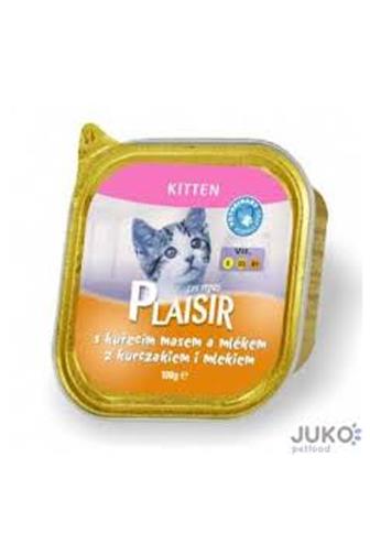 Plaisir kitten vanička kuřecí s mlékem 100 g