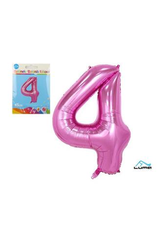 Balónek fóliový růžový 43cm č.4