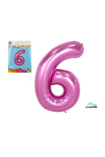 Balónek fóliový růžový 43cm č.6