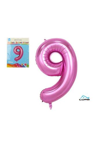 Balónek fóliový růžový 43cm č.9