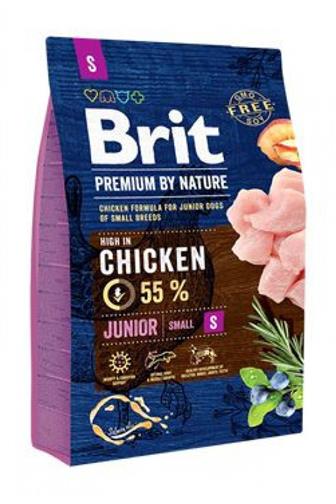 Brit Premium by Nature Dog Junior S kuřecí 3 kg