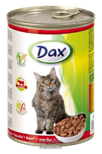 Dax kousky hovězí krmivo pro kočky 415 g