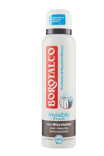 Borotalco deo Invisible Fresh white musk 150ml