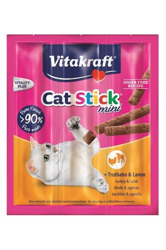 Vitakraft Cat Stick mini tyčinka krůta s jehněčím 3 ks 18 g