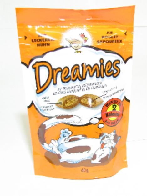 Dreamies polštářky s kuřecím masem 60g