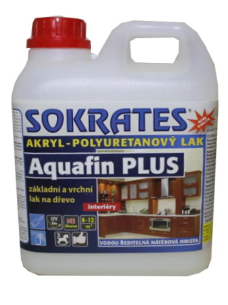 Sokrates Aquafin Plus polomat základní a vrchní lak na dřevo do interiéru 2 kg