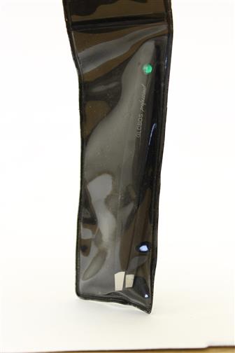 Pinzeta šikmá černá s kamínkem 990887