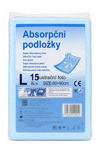 Absorční podložky 60 x 90 cm L 15 ks