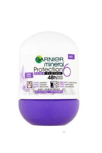 Garnier Mineral roll-on Protection 6-in-1 Floral Fresh 48h AP 50 ml