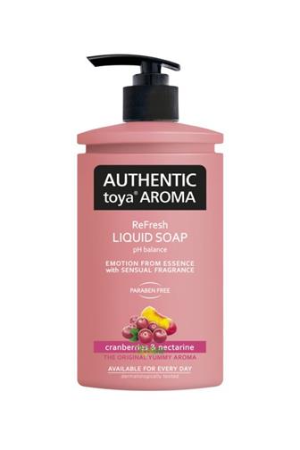 Authentic Cranberries & nectarine tekuté mýdlo s dávkovačem 400 ml 
