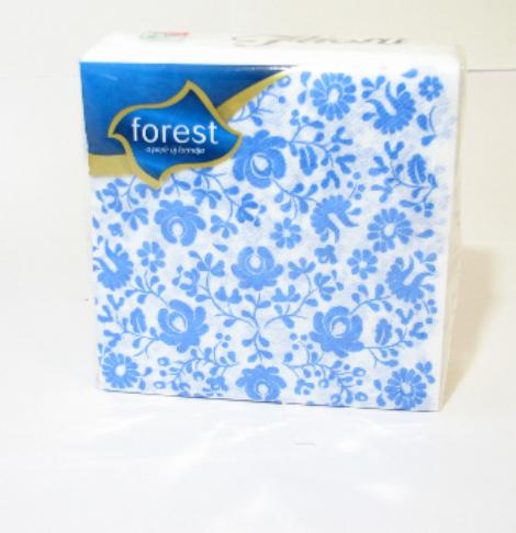 Ubrousky Fliora 1vrst. 28x28cm 50ks