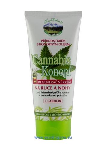 Herb Extract Cannabis regenerační krém na ruce a nohy 200 ml