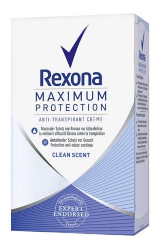 Rexona Woman Maximum Protection Cream Clean Scent 96h 45 ml