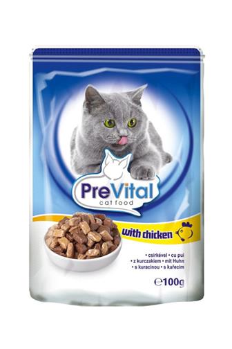 PreVital Cat s kuřecím kapsička 100 g
