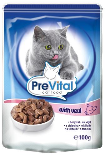 PreVital Cat s telecím kapsička 100 g