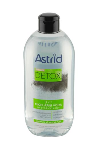 Astrid Aqua Biotic micelární voda 3v1 aktivní uhlí 400 ml