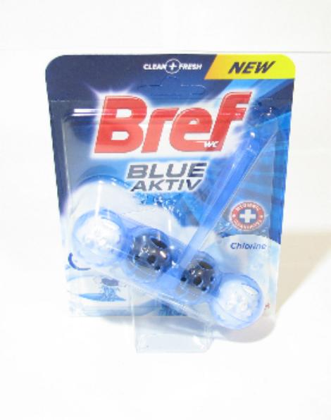 Bref Color Aktiv wc blok Chlorine (modrá voda) 50g
