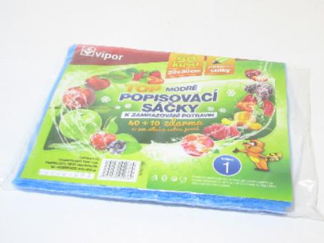 Vipor Sáčky zamražovací 20 x 30 cm mix barev 50 ks