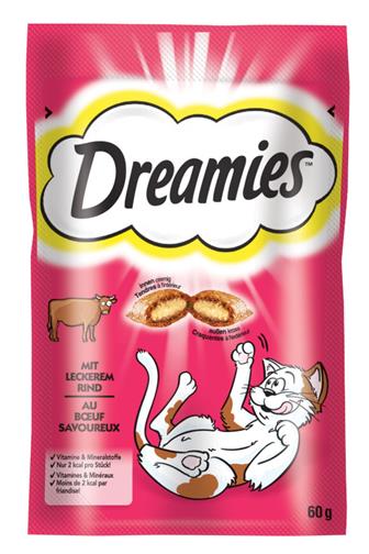 Dreamies polštářky s hovězím 60g