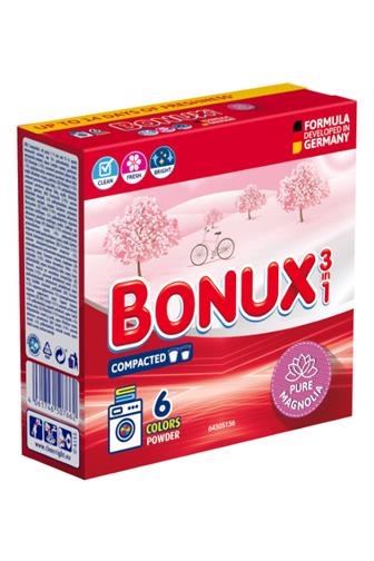 Bonux 3v1 Color Magnolia prací prášek 6 dávek 390 g