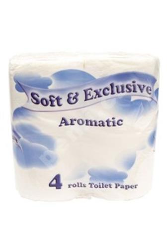 Soft & Exclusive Aromatic toal.papír bílý 150 útržků x 4 ks