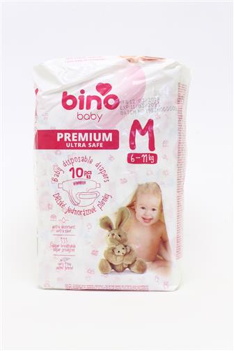 Bino Baby Premium ultra safe M 6-11kg dětské pleny 10 ks