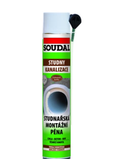 Soudal studnařská montážní pěna 750 ml