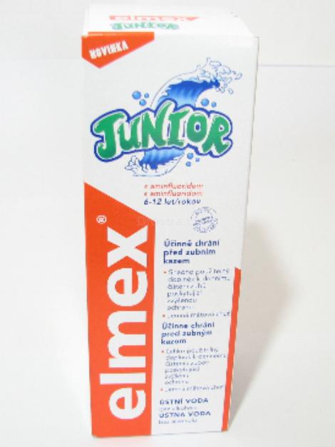 Elmex Junior ústní voda 6-12let 400 ml