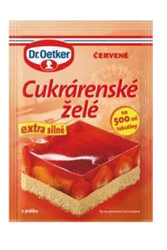 Dr.Oetker Cukrárenské želé červené 10 g