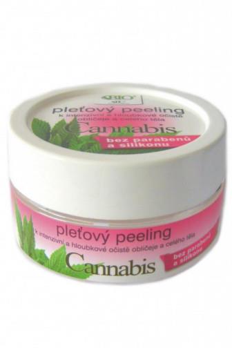 Bione Cosmetics Cannabis pleťový peeling 200 g