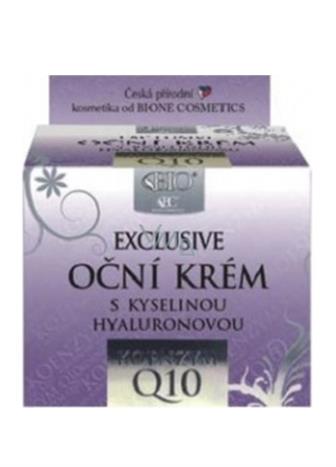 Bione Cosmetics BIO Exclusive Q10 s kyselinou hyaluronovou oční krém pro všechny typy pleti 51 ml