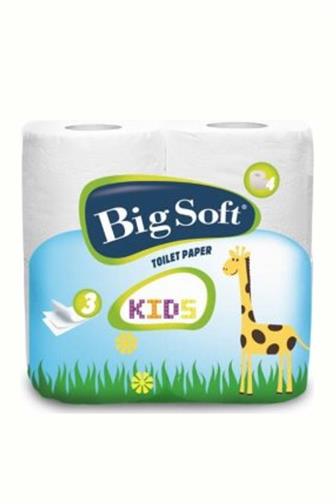 Big Soft Kids toal.papír 3 vrstvý 4 ks