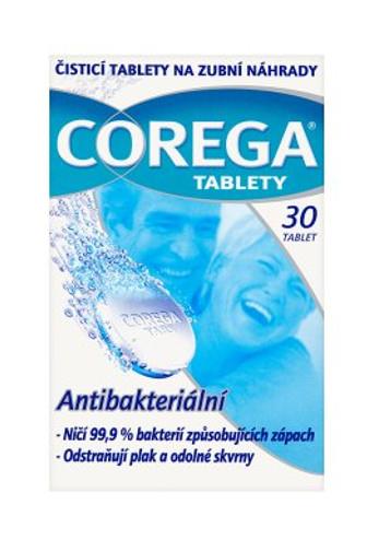 Corega Bio čistící tablety na zubní náhrady 30 ks