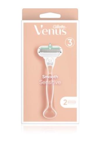 Gillette Venus Smooth Sensitive holící strojek + 2 níhradní hlavice