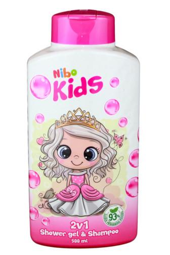 Nibo Kids Princess sprchový gel & šampon 2v1 500 ml