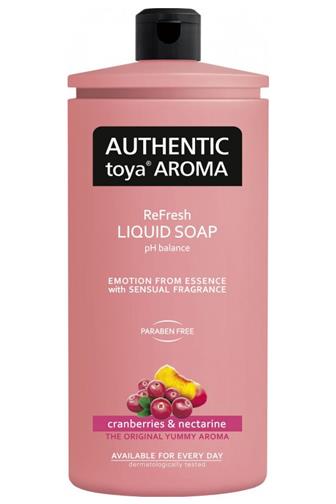 Autentic toya tekuté mýdlo cranberries & nectarine 600ml 