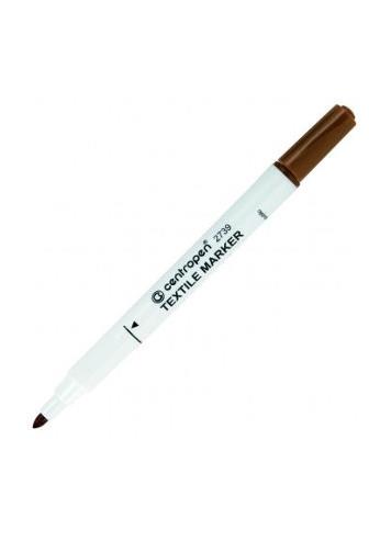 Centropen značkovač textilu 2739 hnědý 1.8mm