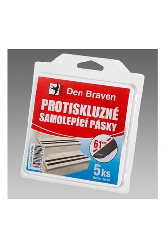 Den Braven Protiskluzová samolepící páska černá 19 mm x 61 cm 5 ks