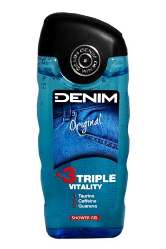 Denim Original sprchový gel 3v1 Triple Vitality 250 ml
